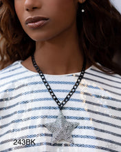 Load image into Gallery viewer, Paparazzi “Stellar Selfie” Black Necklace Earrings Set - Paparazzi Accessories