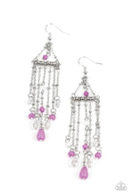 Load image into Gallery viewer, “Marina Breeze” Purple Dangle Earrings - Paparazzi Accessories