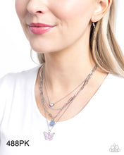 Load image into Gallery viewer, “Whimsical Wardrobe” Pink Necklace Earring Set - Paparazzi Accessories