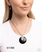 Load image into Gallery viewer, Paparazzi “Cutting Charm Black Necklace Earring Set