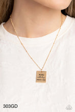 Load image into Gallery viewer, Paparazzi “Mama MVP” Gold Necklace Earring Set