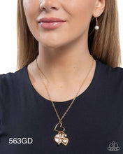 Load image into Gallery viewer, Paparazzi “Purely Blessed” Gold Necklace Earring Set - Paparazzi Accessories