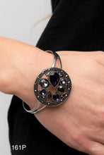 Load image into Gallery viewer, “Time to Twinkle” Purple Cuff Bracelet - Paparazzi Accessories