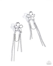 Load image into Gallery viewer, Paparazzi “Good Luck Babe!” White Post Earrings - Paparazzi Accessories