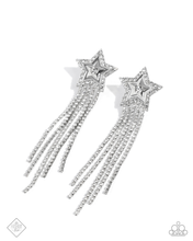 Load image into Gallery viewer, Paparazzi “Currently Cosmic” White Post Earrings - Paparazzi Accessories”