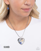 Load image into Gallery viewer, Paparazzi “Outgoing Opulence” Blue Necklace Earring Set - Paparazzi Accessories