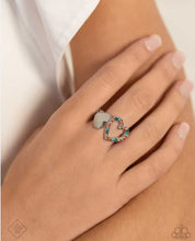 Load image into Gallery viewer, “Play a HEART” Orange Stretch Ring - Paparazzi Accessories