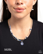 Load image into Gallery viewer, Paparazzi “Spiraling Seafloor” Blue Necklace Earring Set - Paparazzi