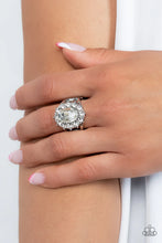 Load image into Gallery viewer, Paparazzi “Moxie Magic” White Stretch Ring