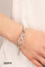 Load image into Gallery viewer, Paparazzi “Seriously Smitten” Pink Adjustable Bracelet - Paparazzi Accessories