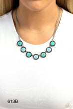 Load image into Gallery viewer, Paparazzi “Looking for DOUBLE” Blue Necklace Earring Set - Paparazzi Accessories