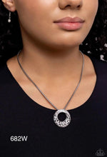 Load image into Gallery viewer, Paparazzi “Scintillating Spiral” White Necklace Earring Set - Paparazzi Accessories