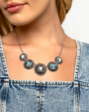 Load image into Gallery viewer, Paparazzi “Palm Tree Promenade” White Necklace Earring Set - Paparazzi Accessories