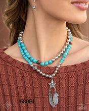 Load image into Gallery viewer, Paparazzi “Restful Radiance” Blue Necklace Earring Set - Paparazzi Accessories