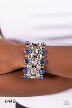 Load image into Gallery viewer, Paparazzi “Hammered Headliner” Blue Stretch Bracelet
