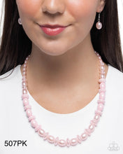 Load image into Gallery viewer, Paparazzi “Princess Avenue” Pink Necklace Earring Set - Paparazzi Accessories