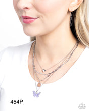 Load image into Gallery viewer, Paparazzi “Whimsical Wardrobe” Purple Necklace Earring Set - Paparazzi Accessories