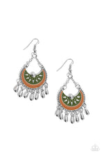 Load image into Gallery viewer, Paparazzi “I Just Need CHIME” Green Dangle Earrings - Paparazzi Accessories
