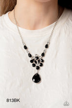 Load image into Gallery viewer, Paparazzi “TWINKLE of an Eye” Black Necklace Earring Set - Paparazziiaccessores