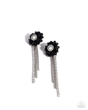 Load image into Gallery viewer, Paparazzi “Floral Fuel” Black Post Earrings - Paparazzi Accessories