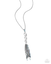 Load image into Gallery viewer, “Stacked Standpoint” Blue Necklace Earring Set - Paparazzi