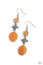 Load image into Gallery viewer, “Creative Cascade” Orange Dangle Earrings - Paparazzi