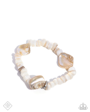 Load image into Gallery viewer, Paparazzi “Coastal Caliber” White Stretch Bracelet - Paparazzi Accessories