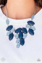 Load image into Gallery viewer, Paparazzi “Date Night Nouveau” Blue Necklace Earring Set - Paparazzi Accessories