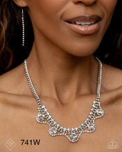 Load image into Gallery viewer, Paparazzi “Never Enough Elegance” White Necklace Earring Set - Paparazzi Accessories