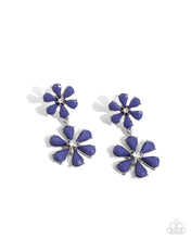 Load image into Gallery viewer, Paparazzi “A Blast of Blossoms” Blue Post Earrings - Paparazzi Accessories