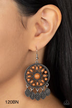 Load image into Gallery viewer, Paparazzi “Sagebrush Symphony” Brown Dangle Earrings - Paparazzi Accessories