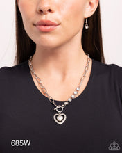 Load image into Gallery viewer, Paparazzi “Soft-Hearted Style” White Necklace Earring Set -Paparazzi Accessories