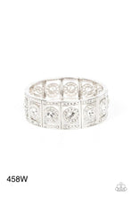 Load image into Gallery viewer, “Ultra Upscale” White Stretch Bracelet - Paparazzi Accessories