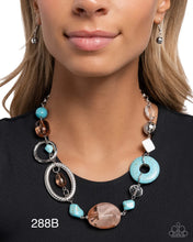 Load image into Gallery viewer, Paparazzi “Santa Fe Service” Blue Necklace Earring Set - Paparazzi Accessories