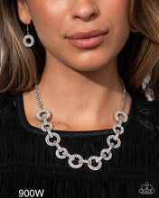 Load image into Gallery viewer, Paparazzi “Elegant Embrace” White Necklace Earring Set - Paparazzi Accessories