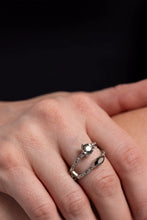 Load image into Gallery viewer, “Embraceable Elegance” Silver Stretch Ring - Paparazzi Accessories