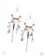 Load image into Gallery viewer, “Commanding Cascade” Blue Dangle Earrings - Paparazzi Accessories