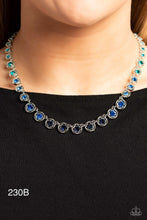 Load image into Gallery viewer, “Kaleidoscope Charm” Blue Necklace Earring Set - Paparazzi Accessories