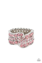 Load image into Gallery viewer, Paparazzi “No Flowers Barred” Pink Stretch Ring - Paparazzi Accessories
