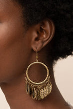 Load image into Gallery viewer, “FOWL Tempered” Brass Dangle Earrings - Paparazzi