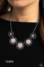 Load image into Gallery viewer, Paparazzi “Mandala Mosaic” Pink Necklace Earring Set - Paparazzi Accessories