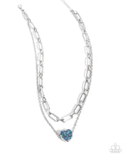Load image into Gallery viewer, “Electric Energy” Blue Necklace Earring Set - Paparazzi Accessories