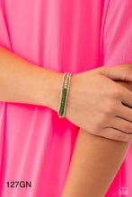 Load image into Gallery viewer, Paparazzi “Backstage Beading” Green Bracelet Set - Paparazzi Accessories