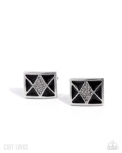 Load image into Gallery viewer, Paparazzi “Iconic Invitation” Black Cuff Links - Paparazzi Accessories