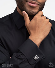 Load image into Gallery viewer, Paparazzi “Iconic Invitation” Black Cuff Links - Paparazzi Accessories