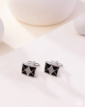 Load image into Gallery viewer, Paparazzi “Iconic Invitation” Black Cuff Links - Paparazzi Accessories
