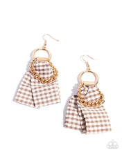 Load image into Gallery viewer, Paparazzi “Picnic Pizzaz” Brown Dangle Earrings - Paparazzi Accessories