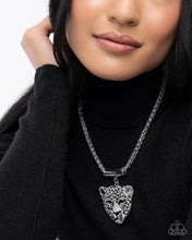 Load image into Gallery viewer, Paparazzi “Leopard Luminescence” Black Necklace Earring Set - Paparazzi Accessories