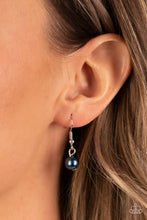 Load image into Gallery viewer, Paparazzi “Because I'm The Bride” Blue Necklace Earring Set - Paparazzi Accessories