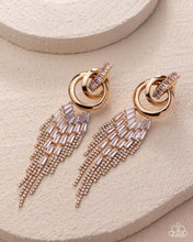 Load image into Gallery viewer, Paparazzi “Draped in Drama” Gold Post Earrings - Paparazzi Accessories